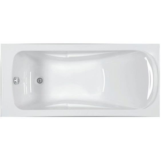 Baignoire acrylique rectangulaire FORIA 2 blanc 160 x 70 cm AQUARINE 199226
