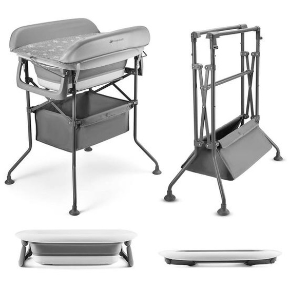 Baignoire Avec Table À Langer Sur Structure Bubbly Gris