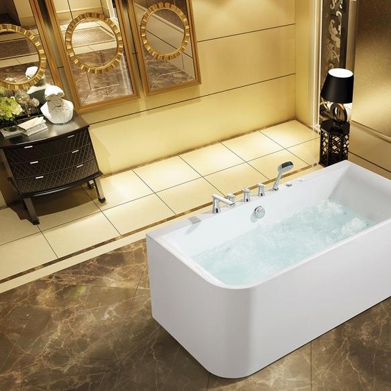 Baignoire Baignoires Spa Salle de bains 170x80 Baignoires Blancs Robinetterie acrylique