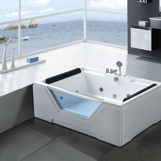 Baignoire Balneo A JET DEAU Chromoterapie 170 x 120 cm Linda