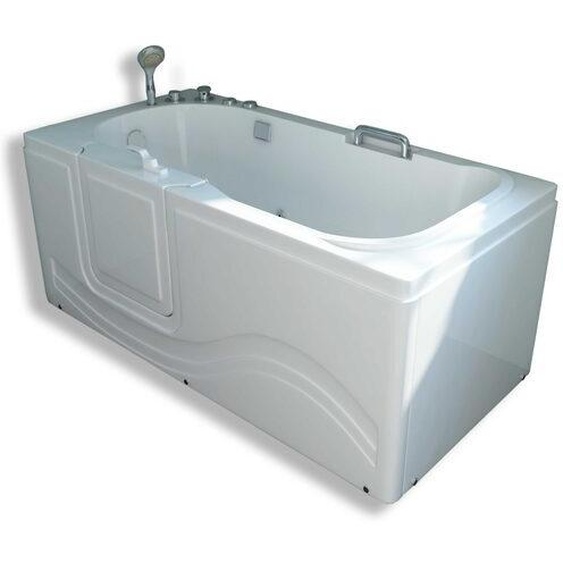 Baignoire balnéo avec porte à gauche 153 x 76 cm - Dolly