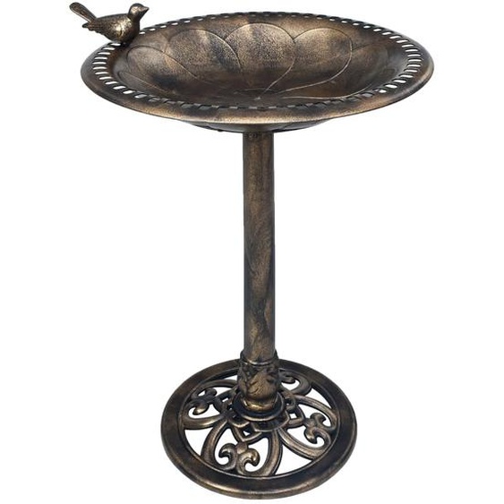 Baignoire de jardin pour oiseaux Bronze Plastique