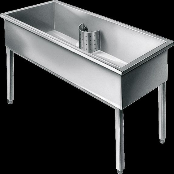 Baignoire de surface KWC Werkraum, modèle SIRIUS, en acier inoxydable, dimensions 1500 x 800 x 600 mm, à encastrer