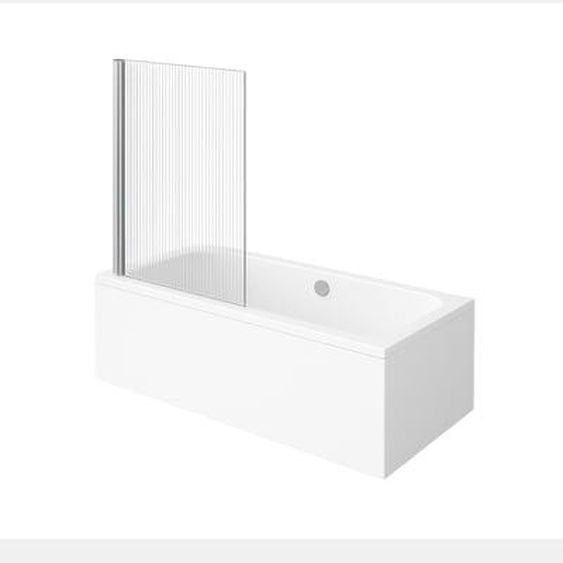 Baignoire droite Architectura acrylique 170 x 80 cm  + Pare bain gauche AURYS Raywall chromé
