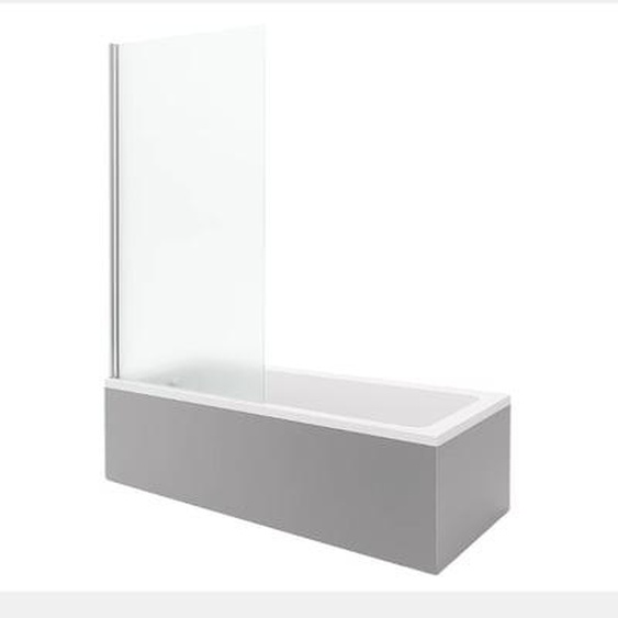 Baignoire droite No.1 1800x800mm + Pare Bain gauche AURYS Mist 1 chromé