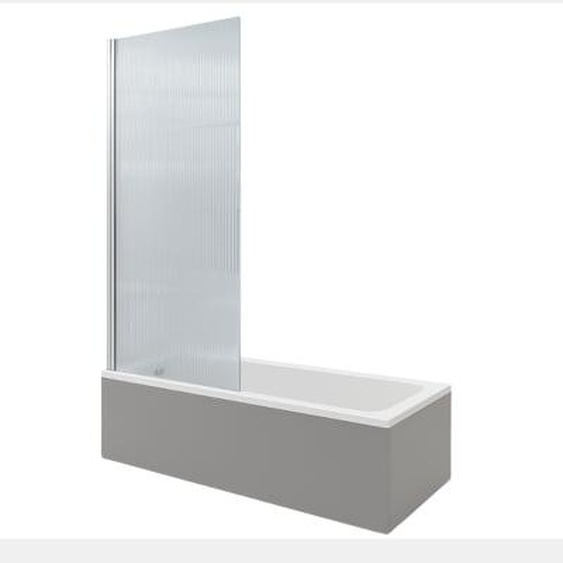 Baignoire droite No.1 1800x800mm + Pare bain gauche AURYS Raywall chromé