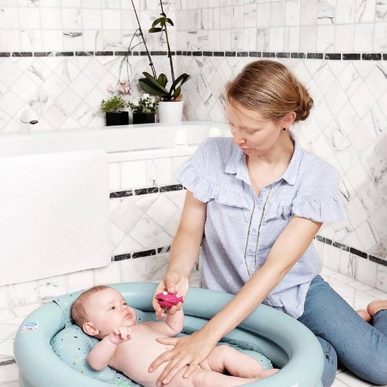 Baignoire gonflable évolutive Aquadots bleu