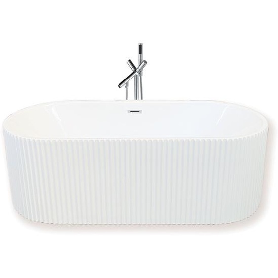 Baignoire ilôt 168 X 74 cm + Robinet Mitigeur Colonne – Olivia