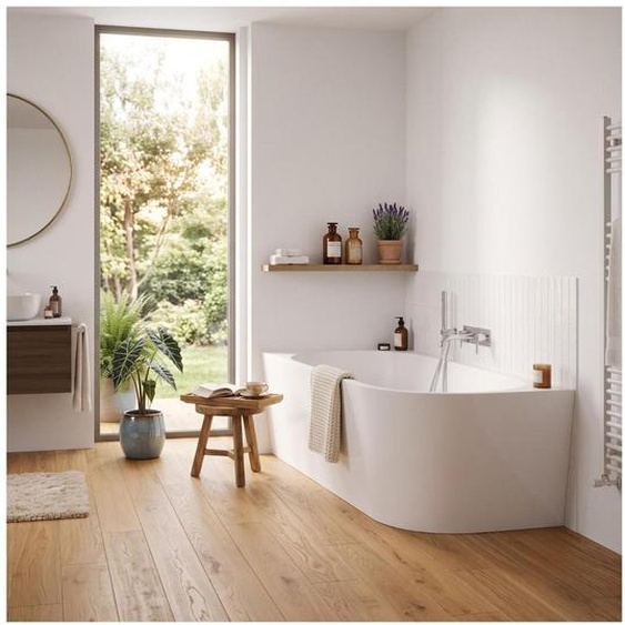 Baignoire Milo Acrylique Semi-Ilot Angle Gauche