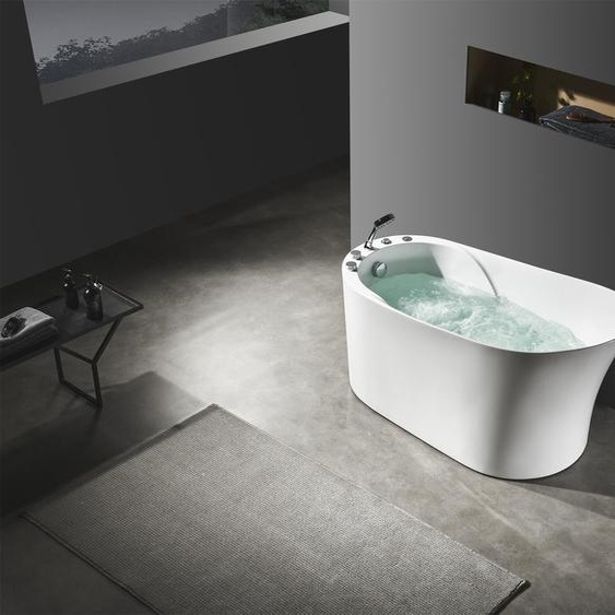 Bain à bulles Baignoire ovale Home Spa Indoor Baignoire à hydromassage