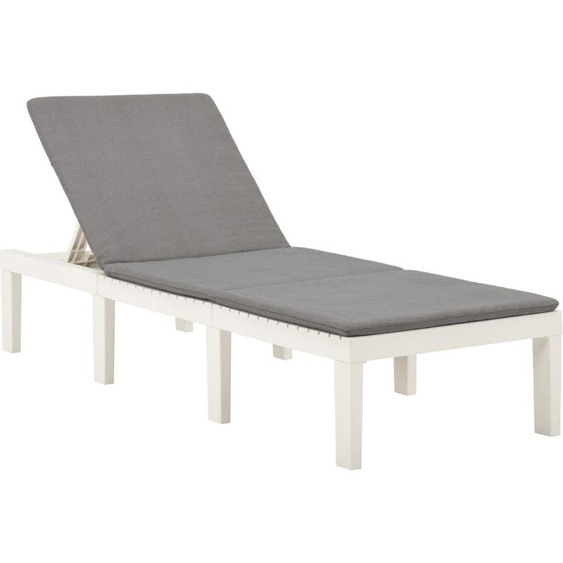 Bain de soleil avec support plastique blanc