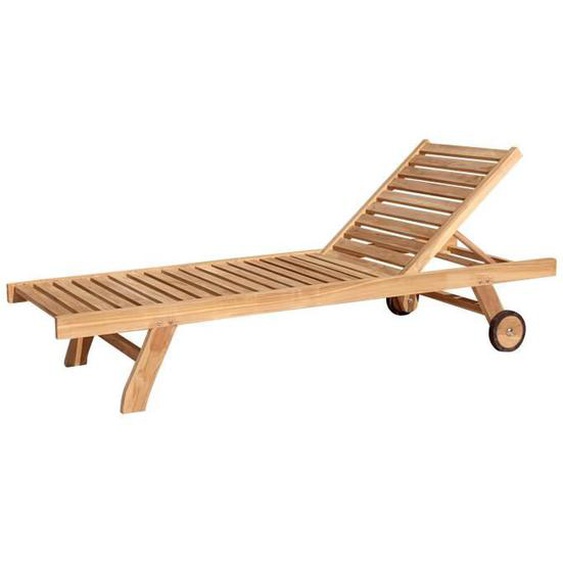 Bain de soleil - HAPPY GARDEN - LOMBOK - Teck - Dossier inclinable - 200x65x35 cm