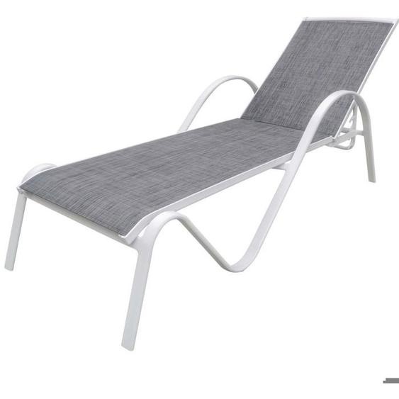 Bain de soleil en aluminium Sunset blanc