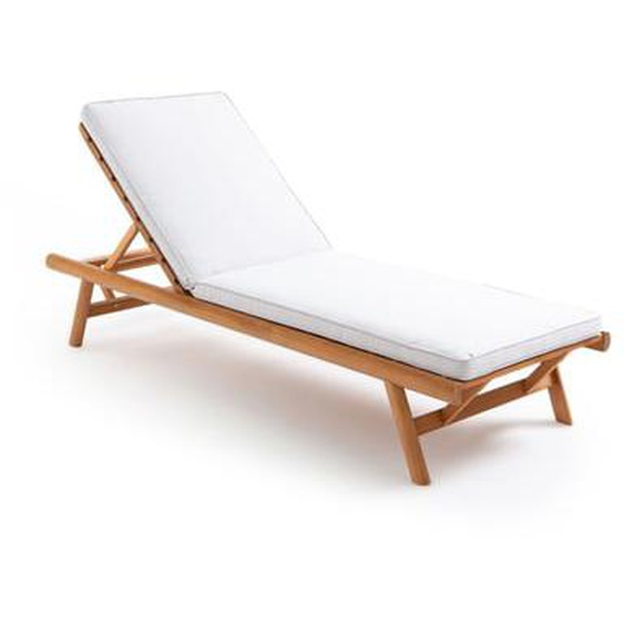 Bain de soleil en eucalyptus avec matelas, Ufni