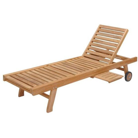 Bain de soleil pliant en teck - HAPPY GARDEN - LOMBOK - Style exotique - Matière résistante et durable
