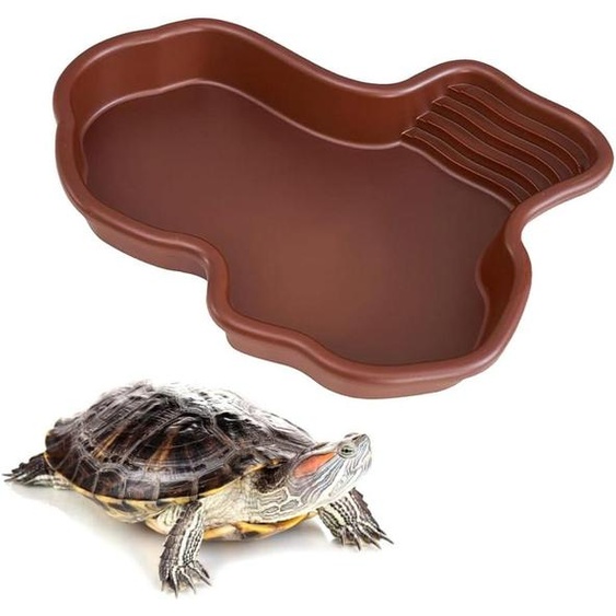 Bain deau pour reptiles, antidérapant, en plastique ABS, adapté aux tortues, aux grenouilles et aux lézards