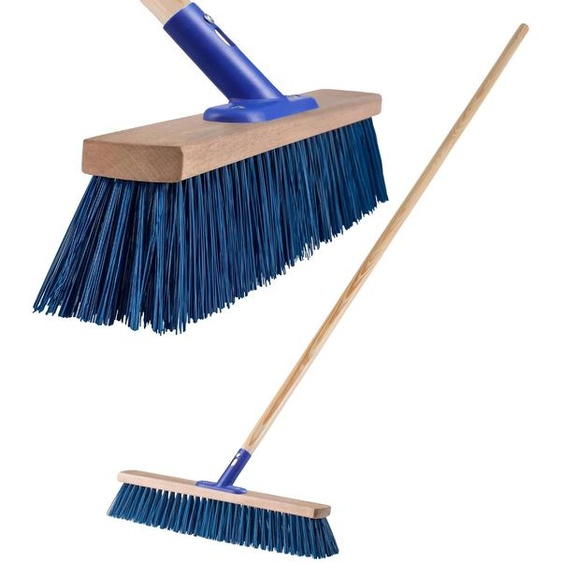 Balai-aspirateur pour trottoirs, largeur de 50 cm, en nylon, adapté au béton et à lasphalte, élimine efficacement la poussière, idéal pour le nettoyage extérieur