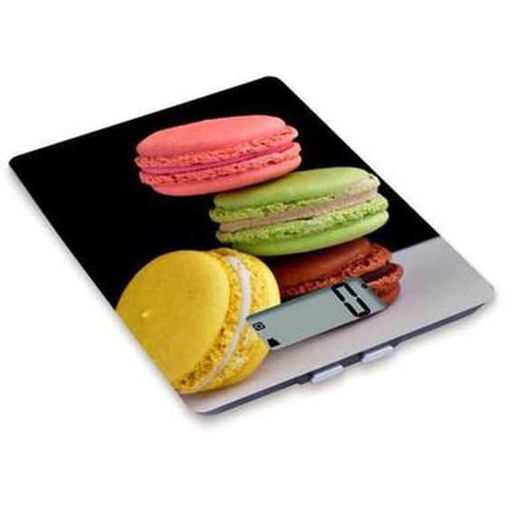 Balance de cuisine jade electronique avec decor macaron 5kg 1g