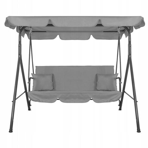 Balancelle de jardin 3 places HIT grise