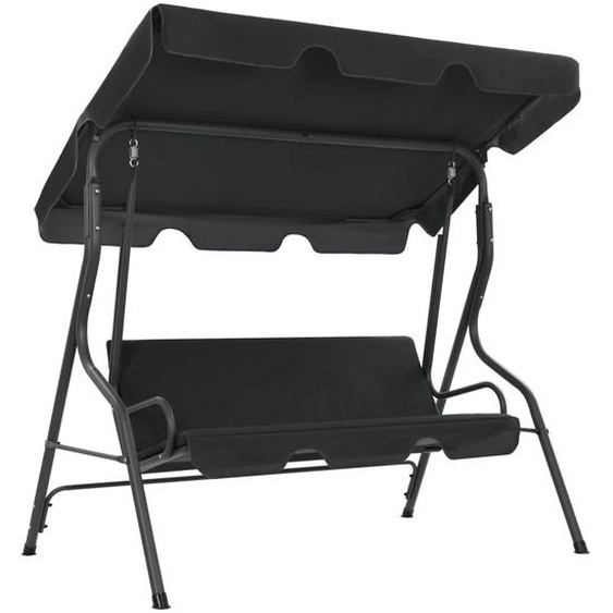 Balancelle de jardin Anthracite 170 x 110 x 153 cm