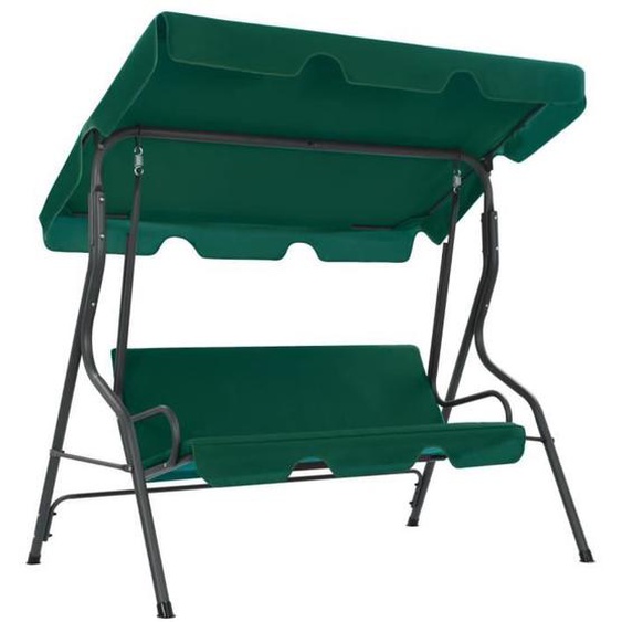 Balancelle de jardin Vert 170 x 110 x 153 cm Tissu