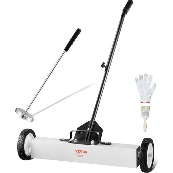 Balayeuse magnétique Balayeuse magnétique télescopique Balayeuse pour tapis à roulettes 61cm