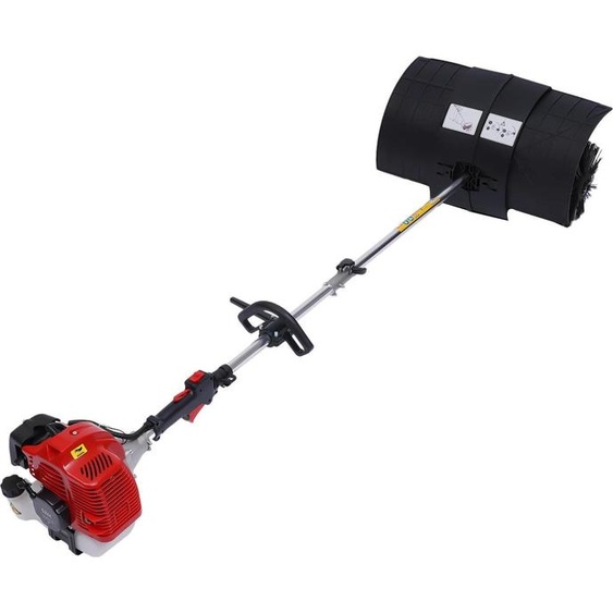 Balayeuse manuelle - Balayeuse à essence - Moteur 1,7 kW - Haute efficacité - Pour les routes et lagriculture - Noir