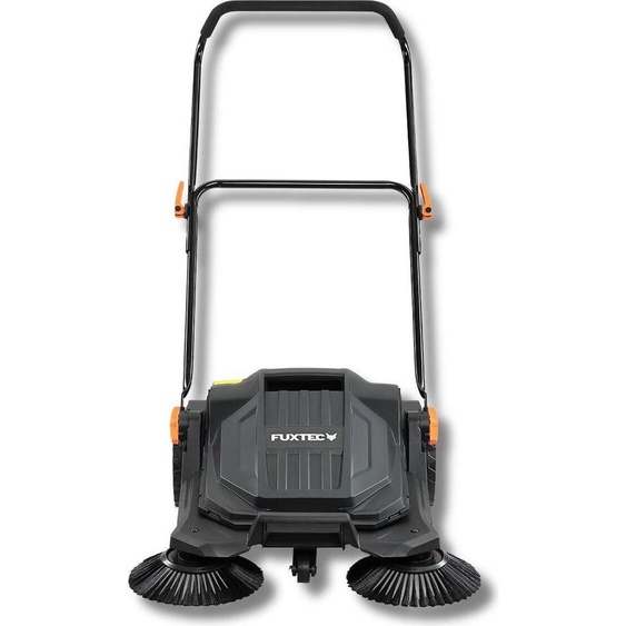 Balayeuse manuelle FUXTEC 65cm, trémie 20L, rendement jusquà 2000m², ergonomique