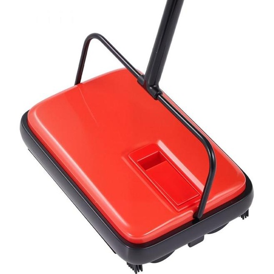 Balayeuse pour moquette rouge - Balayeuse pour sol et moquette - Balayeuse efficace
