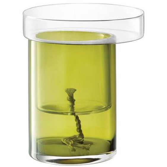 Balcony Jardinière Auto-Arrosante H27cm/Ø22cm Transparent/Vert Olive