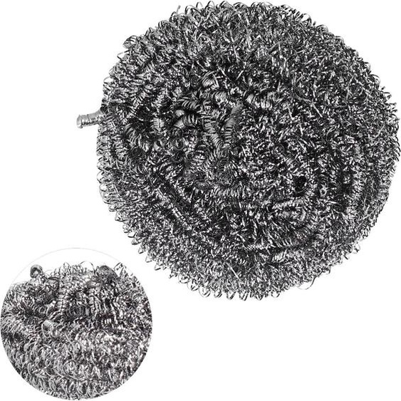 Balle de nettoyage en acier inoxydable pour récurer les casseroles, outil de nettoyage pour la cuisine