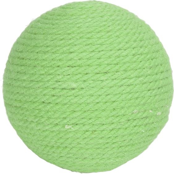Balle en sisal pour chats soulage lennui, les dents, les griffes, le broyage, le grattage interactif pour chats, chatons, vert