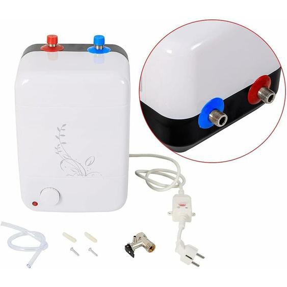 Ballon deau Chaude sous Evier pour Cuisine 8L,mini chauffe-eau électrique 1500w, 220V Chauffe Eau éLectrique Instantané Pour Salle De Bain Cuisine