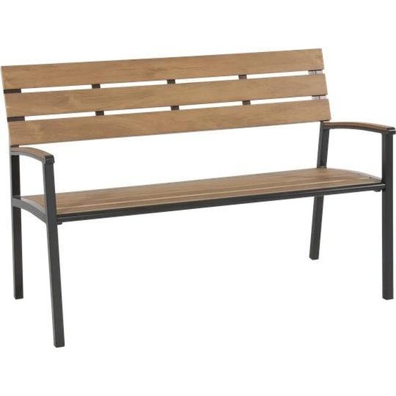Banc - 120x56x85,5cm - Structure en aluminium - Couleur anthracite