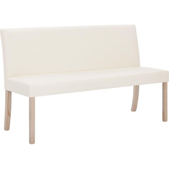 Banc 139,5 cm Crème Similicuir