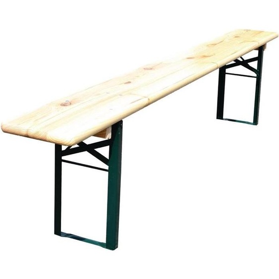 Banc à bière pliant 2200 x 480 x 250 mm en pin et structure en acier