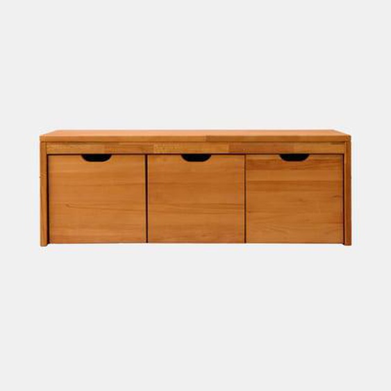 Banc bois massif 3 cubes de rangement  Cyriel