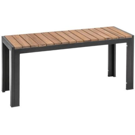 Banc - BOLERO - Acier & Bois dAcacia - 1000 mm - Lot de 2 - Style Industriel