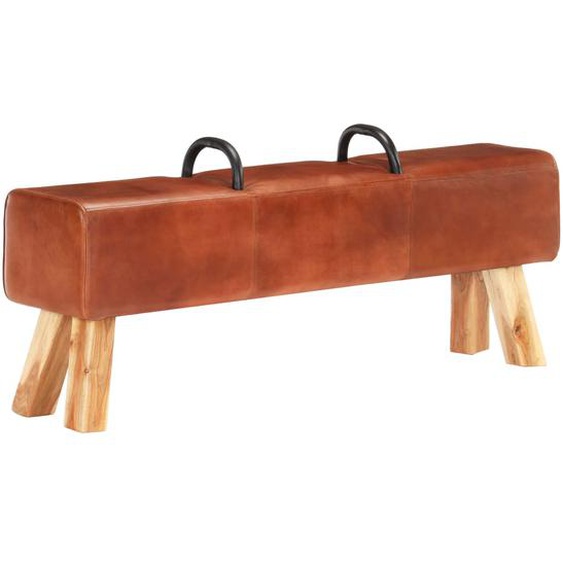 Banc cheval darçon vintage Cuir véritable de chèvre