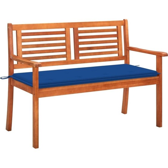 banc de jardin 2 places avec support 120 cm en bois massif deucalyptus