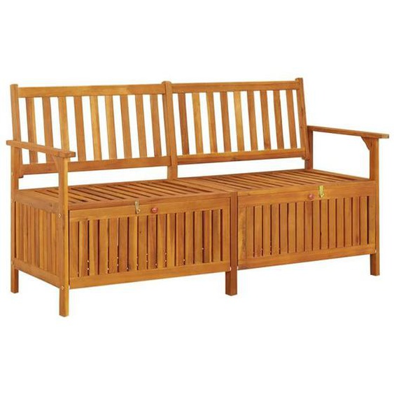 Banc de jardin - Acacia - 148 cm - Rangement - 2 personnes - Extérieur