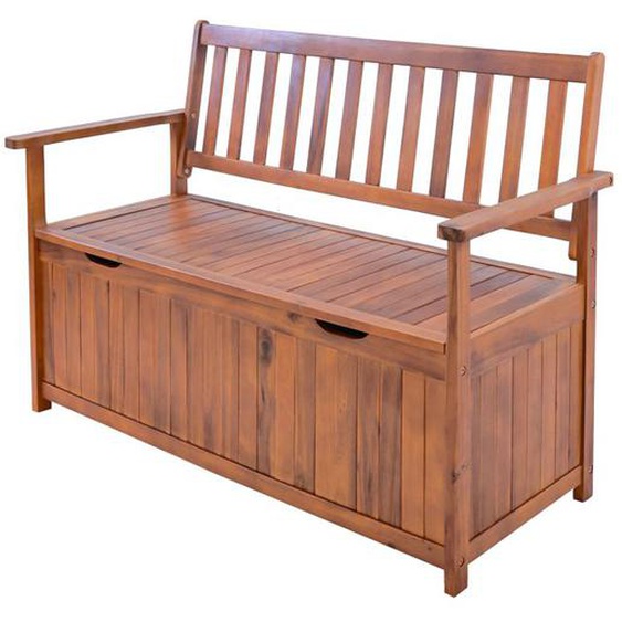 Banc de jardin Avezzano bois dacacia 130 x 60 x 88 cm naturel