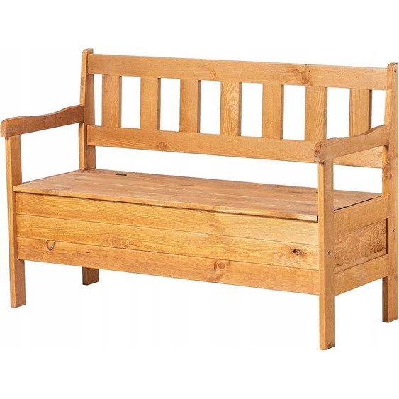 Banc de jardin - Banc en bois - Avec dossier - 120 cm - Pour terrasse, balcon et jardin - Pour lextérieur