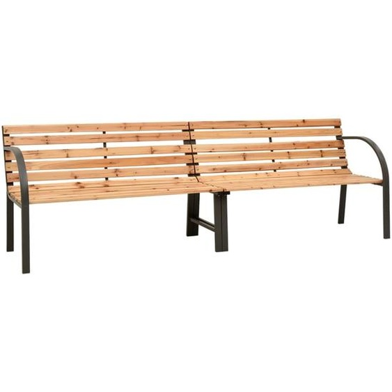 Banc double de jardin 225 cm Bois de sapin massif