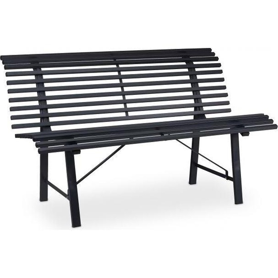 Banc de jardin en acier, anthracite