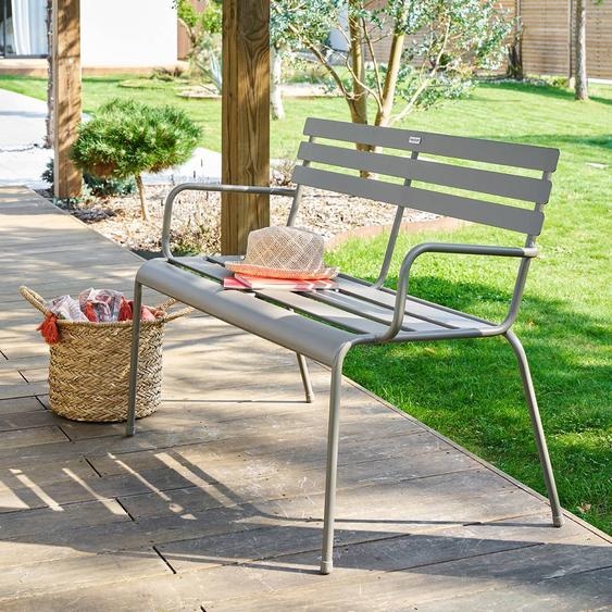 Banc de jardin GREENSBORO Café 1 place - Acier traité époxy, Traitement anti-rouille renforcé Hespéride