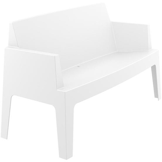 Banc de jardin PLEMO XL blanc en matière plastique