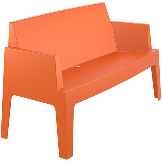 Banc de jardin PLEMO XL orange en matière plastique