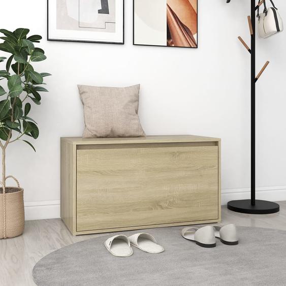 Banc dentrée 80x40x45 cm Chêne sonoma Bois dingénierie