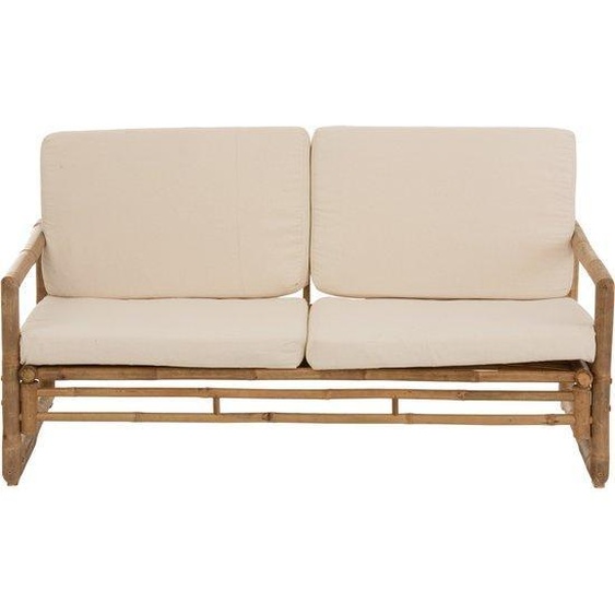 Ensemble de deux fauteuils en bambou - naturel/bambou/blanc